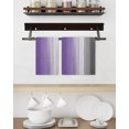 thumbnail image 3 of Purple Gray Ombre Kitchen Dish Towels for Drying Dishes Set of 4, Vintage Country Wooden Waffle Weave Microfiber Hand Tea Bathroom Towels Quick Dry & Absorbent Towel 15.7x23.6, 3 of 7