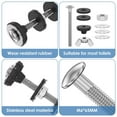 thumbnail image 2 of Wodtesl Stainless Steel Toilet Tank to Bowl Bolt Kit 4 Piece Set for Seat Fastening,M6 x 2.56 inch,Split Washer Design,Durable 304 SS, 2 of 12