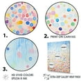 thumbnail image 3 of Designart "Rainbow Dots In Minimalist Style" Abstract Canvas Prints, 3 of 7
