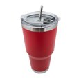 thumbnail image 2 of Termo de 30oz, vaso térmico de acero inoxidable para frío y calor con tapa antiderrame y popote., 2 of 5