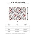 thumbnail image 2 of Throw Blanket for Couch, Red Blue Paisley Super Soft Fuzzy Comfy Warm Throw Blanket, Cuteness Lightweight Cozy Plush Flannel Blanket & Throws for Sofa and Bed All Season, 2 of 5
