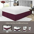 thumbnail image 6 of SGI Bedding 10 Inch Pleated Bed Skirt | Microfiber Bed Skirt | Fade Resistant, Wrinkle Free, Anti-static, Decorative, Extra Storage Space, Clutter-Free | Full, Wine, 6 of 8