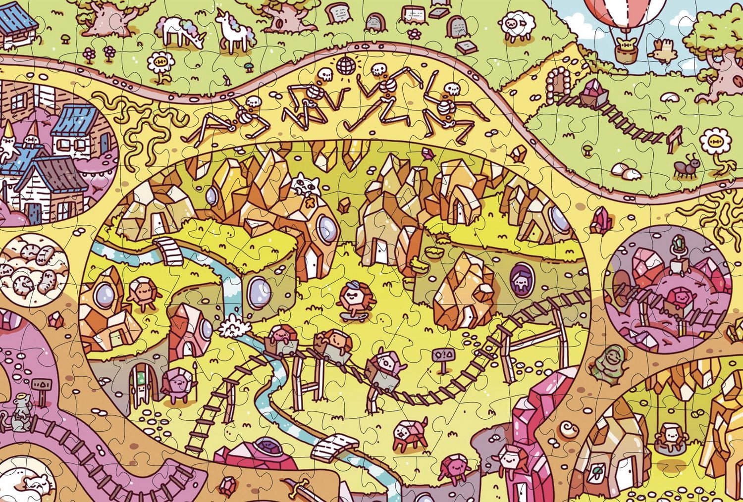 The Crystal Caves 1000 Piece Jigsaw Puzzle from The Magic Puzzle Company Series Two