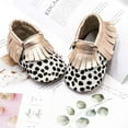 thumbnail image 2 of Leather Baby Moccasins Hard Soled Tassel Crib Toddler Shoes for Boys and Girls, 2 of 6