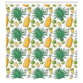 Ambesonne Agave Shower Curtain, Cactus Lime Slice Tequila, 69"Wx70"L