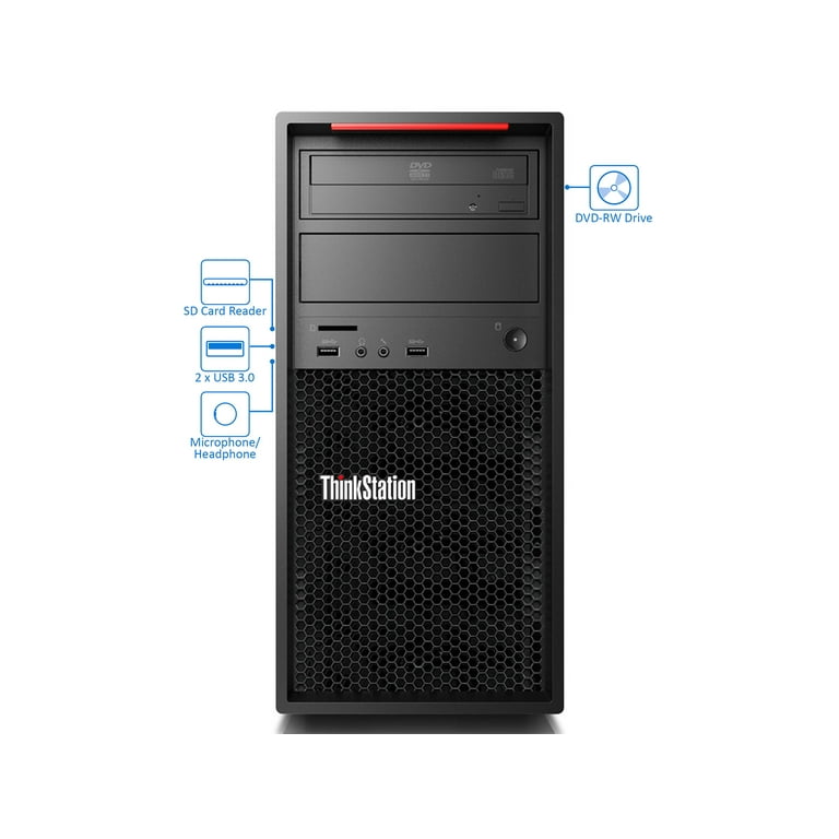 Lenovo Thinkstation P520c Desktop, Intel Xeon W-2102 2.9GHz, 8GB