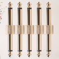 thumbnail image 2 of Shisuyan Coupler Guitar Connector Golden Cylindrical 5Pack 2.8x0.5in, 2 of 8