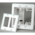 thumbnail image 2 of TVBU505 White Two - Gang Recessed TV Electrical Box for Power and Low Voltage, 2 of 4