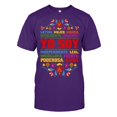 thumbnail image 4 of Bibifish Mens T Shirts Short Sleeve Crew Neck Latina Floral Letter Print Tees Hispanic Culture Casual Summer Daily Tops, 4 of 5