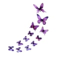 thumbnail image 3 of 5x 12 Pegatinas de Pared de Mariposa Luminosa 3D, Decoración de Pared, Calcomanías Artísticas de Pared Duraderas para Fiesta, Sala de Estar, Sofá, Tel 5 piezas, 3 of 10