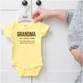 thumbnail image 5 of Grandma First Person When Mom Says No Romper Boys or Girls Infant Baby Brisco Brands 12M, 5 of 6