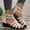 White, variant on Viluyesy Womens Gladiator Sandals, Open Toe Comfort Back Zipper Summer Roman Wedge Shoes Black