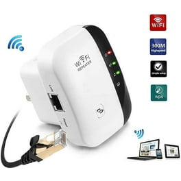 Super Boost WiFi WiFi Range Extender Signal Booster Up to 300Mbps WiFi Repeater 2.4G Network with Integrated Antennas LAN Port Wireless Router