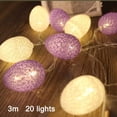 thumbnail image 2 of Decoraciones premium de huevos de Pascua, linterna LED con forma de huevo a batería para el árbol de Pascua. 3m, 2 of 8