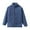 Blue, variant on Mercatoo Fleece Zip Up Warm Coat for Youth Boys Long Sleeve Standing Collar Solid Color Jacket Kids Girls Trendy Relaxed Outwear