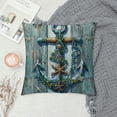 thumbnail image 2 of Orinice  Anchor Throw Pillow Cover Rustic Wood Plank Nautical Theme Marine Ornament Decorative Pillow Case Home Decor Square Pillowcase White, 2 of 5