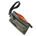 thumbnail image 1 of Multi-tool Slots EDC Organizer Pouch Nylon Passport Holder & EDC Wallet - Zip Clutch with Wrist Strap，3 External Slots for Travel, Cash, Cards, Phone, Keys (Olive Green), 1 of 5