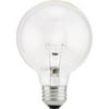 Sylvania 15869 Decorative Incandescent Light Bulb 25 W 120 V Medium Base Globe Bulb Clear 165