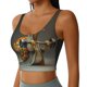 thumbnail image 2 of Fotbe Surreal Weightlifting Snail Sujetador Deportivo Largo sin Aros para Mujer con Almohadillas y Soporte Medio, Transpirable y Absorbente, Camiseta Tipo Chaleco o Tank Top-X-Large, 2 of 8