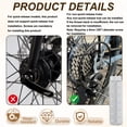 thumbnail image 3 of Uxcell 2 Pack Aluminum Alloy Bike Pegs Anti-Skid Fit 3/8 inch with Thin Line Silver, 3 of 7