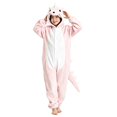 thumbnail image 3 of Ruyang Kids Unicorn Dinosaur Hooded Jumpsuit Button Down Long Sleeve Plush Jumpsuits Boys Girls Animal Dress Up Clothes, 3 of 8