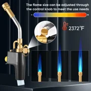 Propane Torch Head Torch Map GasTorch Kit Welding Torch Brazing Torch Trigger Start Ignition for High Intensity