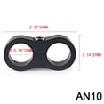thumbnail image 2 of 4Pcs 8AN 10AN Hose Separator Clamp Fuel Hose Line Black Aluminum Adapter new, 2 of 8