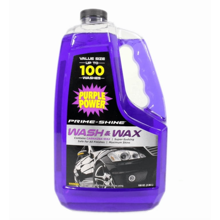 Purple Power Wash & Wax 100 oz Automotive Cleaner with Carnauba