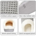 thumbnail image 5 of Somdot Women's Coral Fleece Memory Foam Slippers, Indoor and Outdoor House Shoes, Light Gray, 5 of 6
