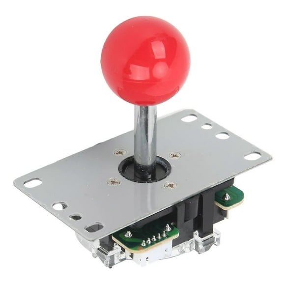 Arcade Joysticks Kit, USB Controller Computer Rocker Game Stick Joysticks with USB Joystick Chip, Arcade Game DIY Kit Replacement Parts (Red)