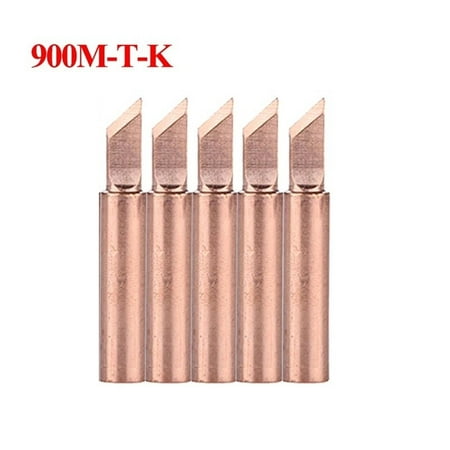 

5pcs 900M-T Copper Soldering iron tips Lead-free welding solder tip 933.907.951
