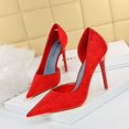 thumbnail image 3 of Zapatos de tacón alto sexys de moda para mujer, zapatos de tacón alto para boda, zapatos de tacón alto para mujer con boca poco profunda y puntiaguda, zapatos de tacón de tela para novias individuales, 3 of 5