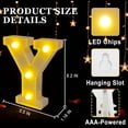 thumbnail image 4 of Be My Girlfriend" LED Light-Up Letters Set - 14 LED Letters & 1000 Rose Petals for Valentine's Day Proposal Decor, 4 of 8