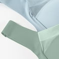 thumbnail image 6 of Bra - Seamless Wireless Push Up Bra, Full-Figure Ice Silk Anti Sagging Posture Correcting Powerful Support Bras Mint Green 48, 6 of 6