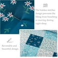 thumbnail image 6 of Whale Flotilla 3-Piece King Comforter Set, Soft Reversible Bedding Comforter Sets, Patchwork Printed Down Alternative Comforter Duvet for All Seasons, Blue, 6 of 9