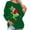 Green, variant on Affordable Christmas Corashan Ugly Christmas Sweater Funny Long Sleeve Blouses for Women Casual O-Neck Shirt Print Blouse Tops Loose Fit Fall Gray, XL