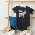 thumbnail image 4 of Worlds Okayest Niece Family Love Bodysuit Jumper Girls Infant Baby Brisco Brands NB, 4 of 6