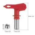 thumbnail image 3 of 2 Packs Reversible Spray Tips for Airless Sprayer 311 Paint Spray Nozzle Tips Sprayer Machine Parts, Red, 3 of 6