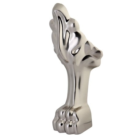 Polished Brass Lions Feet - Kingston Brass Aqua Eden 4 Pieces (set) Lion Aluminum Feet in Satin Nickel