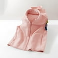 thumbnail image 4 of Fleece Vests for Boys Girls Casual Loose Zip up Coats Fall Winter Cute Sleeveless Jackets with Pocket New Running Jackets for Girls Pinky 1 Years, 4 of 8
