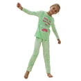thumbnail image 3 of Beezizac Big girls Pajamas Size 10 - Tie dye Cotton Green Long Sleeve Comfy Pyjama Set, 3 of 6