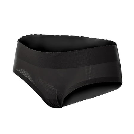 

HUPOM Sheer Panties Panties In Clothing High Waist Casual None Comfort Waist Black XL