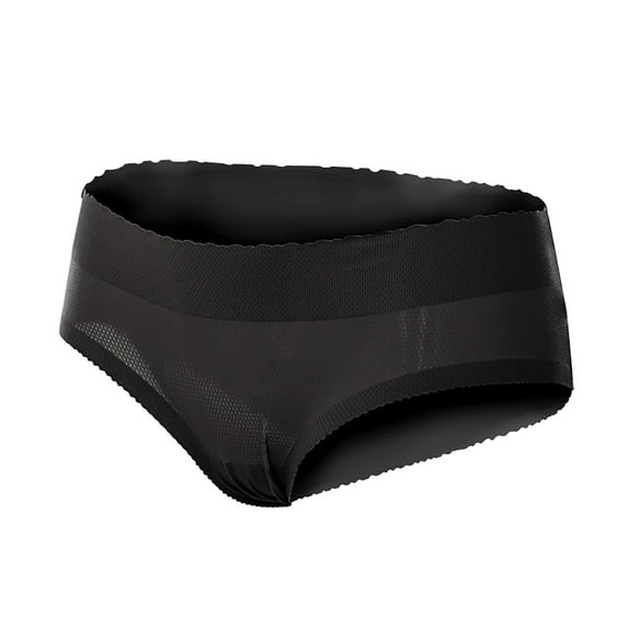 HUPOM Sheer Panties Panties In Clothing High Waist Casual None Comfort Waist Black XL