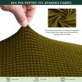 thumbnail image 3 of CHUN YI 1 Piece Cushion Cover Spandex Stretch Textured Grid Box Cushion Seat Slipcover, 3 of 6