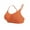 Orange, variant on Women's Sport Bras Lightweight Breathable Low Impact Yoga Bra Plus Size Workout Bras with Adjustable Strap