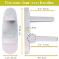 thumbnail image 5 of El bloqueo de la palanca de la puerta (juego de 2) evita que los niños pequeños abran las puertas. Fácil operación con una sola mano para adultos. ABS duradero con adhesivo 3M. Instalación sencilla,, 5 of 5
