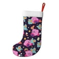 thumbnail image 2 of Cartoon Kirby Christmas Stocking Fireplace Hanging Stocking Ornaments Party Home Christmas Tree Decorations Plush Stocking Holders Xmas Candy Gift Bag, 2 of 8