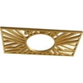 thumbnail image 2 of 16"W x 8"H x 5 7/8"ID x 1/2"P Hoover Architectural Grade PVC Pierced Ceiling Medallion, Gold, 2 of 10
