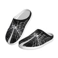 thumbnail image 2 of Goofa Futuristic Moonlit Cityscape Print Womens Mens Cotton Lightweight House Slippers , Washable Home Slippers,Indoor Comfy Bedroom Cozy Slippers-40/41, 2 of 7