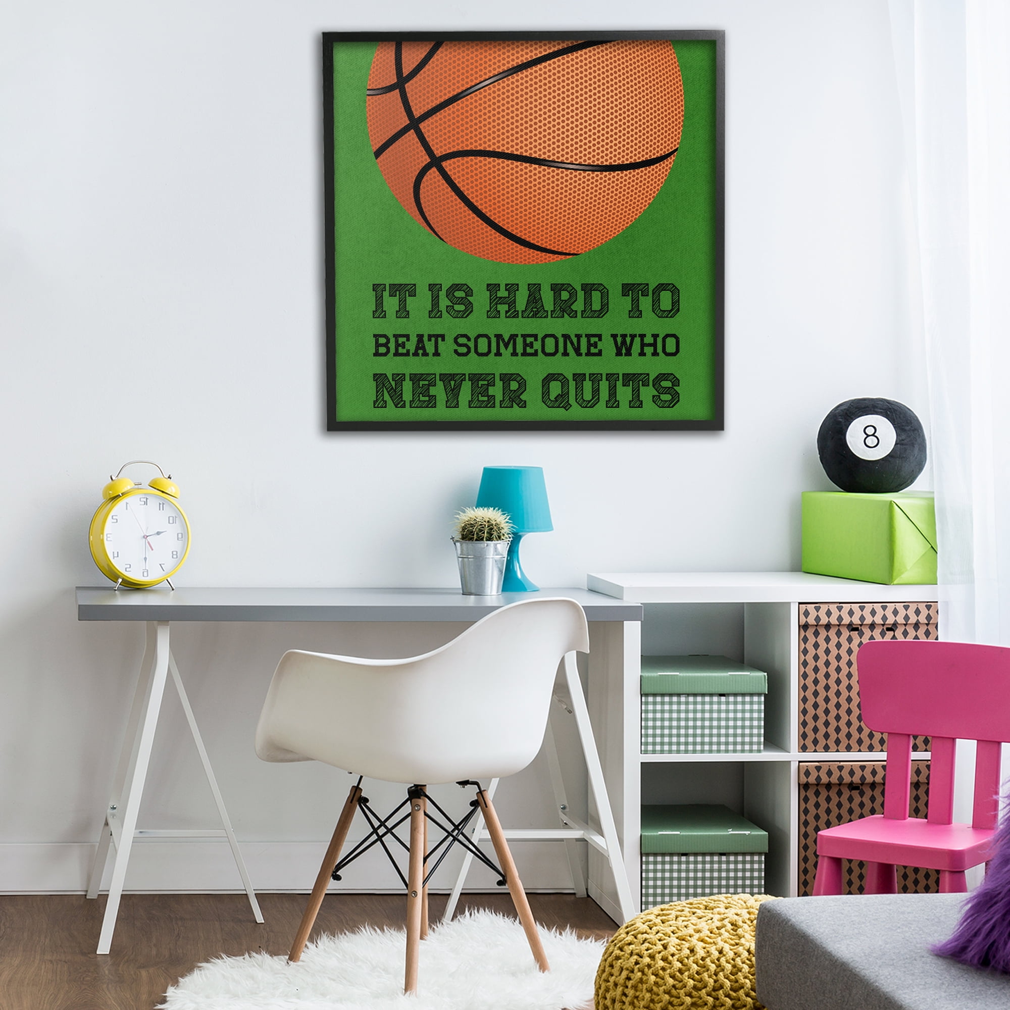 Someone Who Never Quits Black Framed Giclee Art, design by Marcus Prime
